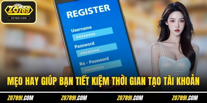 Mẹo hay giúp bạn tiết kiệm thời gian tạo tài khoản